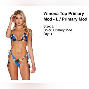Beach Riot - Winona Top (L) and Soleil Bottom (M) - Primary Mod Print